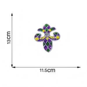 Nouveau Patch Autocollant Thermocollant Brodé de Paillettes à l'effigie de Bottes de Mardi Gras, Motif Dessin Animé - Product Image 5