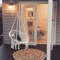 Kit de fixation pour hamac suspendu robuste avec chaîne/ Crochets de plafond multi-usages pivotants à 360 degrés en acier inoxydable pour balançoire