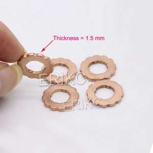 ERIKC F00RJ02175 Arandela a presión de latón <span class=keywords><strong>Bosh</strong></span> F00R J02 175 Boquilla Arandela de cobre F 00R J02 175 1,5mm 5 unids/bolsa - Product Image 2