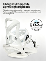 Sangles de fixation rapide SP pour skis alpins tout-terrain, carving, snowboard, snowboard freestyle, neige sauvage, pour hommes débutants, avec fermeture à lacets, durables et antidérapantes
