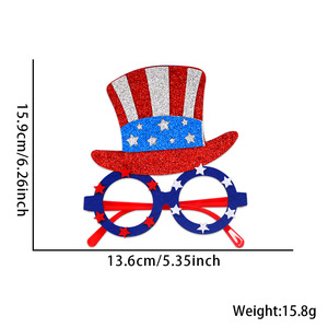 USA Patriotic Party Lunettes de soleil Drapeau américain Lunettes pour le 4 <span class=keywords><strong>juillet</strong></span> Independence Memorial Day Promotionnel Party Supplies Accessoire - Product Image 3