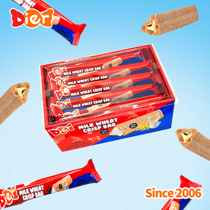 Süßigkeiten Großhandel Custom Private Label Halal Snacks Knusprige Kekse Stick Milch geschmack Sandwich Dreieck Kekse Bar OEM/ODM - Product Image 2