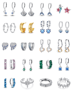 Conjunto de Pendientes de Zirconia con Colgante de Estrella Lunar, Chapados en Oro para Mujer, Elegantes y Dulces, para Aniversario de Bodas y Regalo, Joyería de Estilo Original - Product Image 1