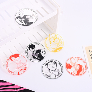Posavasos Redondos de Plástico con Personajes de Anime, Resistentes al Calor, con Diseños de Haikyuu, Venta al Por Mayor - Product Image 1