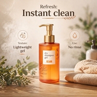 Gel Shampooing Sec Sans Eau en Gros OEM/ODM - Volume Volumineux, Contrôle du Sébum, Rafraîchissant, Idéal Voyage pour Tous Types de Cheveux
