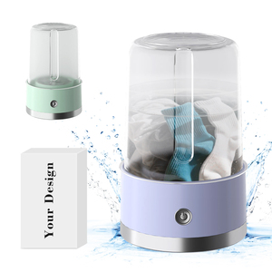 Guaranteed Quality Unique Multi-functional Foldable Portable <b>Mini</b> Washing Machine 6 Plastic Automatic English Usb Laundry - Product Image 2