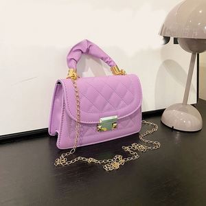 Bolso Bandolera Cuadrado Pequeño Impermeable de PU para Mujer, Estilo Coreano Clásico, con Cadena y Cierre, Marca Maxfree - Product Image 3