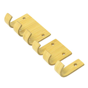 [Personalizable] Ganchos de bambú de múltiples especificaciones, perchero para entrada, ganchos conectables, perchero para colgar en la puerta - Product Image 3