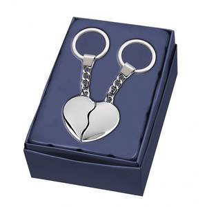 Porte-clés Cœur Brisé en Alliage, Porte-Monnaie en Acier Inoxydable, Mousqueton, Photo Numérique Métallique pour Clés - Product Image 2