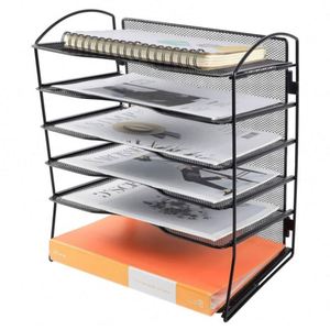 Hot Sale Wholesale Office Storage 6 Tiers Metal <b>A4</b> Document Desktop <b>File</b> Organizer - Product Image 4