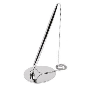 Portapenne in Metallo con Base Ovale e Bambù per Esporre e Conservare Matite e Penne - Product Image 1