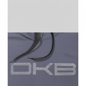 DKB uomo Premium felpa con cappuccio 3D ricamato Anti-strizzacervelli 500 pesante Gsm solido modello stampato con cappuccio - Product Image 2