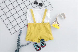 Ensemble formel pour filles motif princesse et lapin, T-shirts de marque et pantalons à jambes larges pour enfants, boutique en ligne en gros - Product Image 3