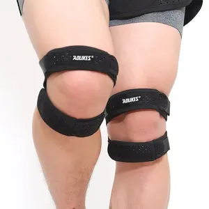 Bandagem para joelho aolikes, faixa ajustável para patela
