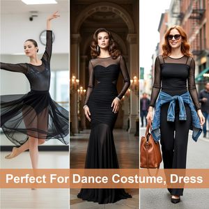 4-Way Stretch Mesh Fabric, Polyester Spandex Lightweight Sheer Mesh for Dance & Sportswear, Sewing Material - Product Image 5