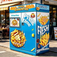 Máquina Expendedora de Papas Fritas Personalizada Iplaysmart con Pantalla Táctil Inteligente de 32 Pulgadas, 5G, Servicio Automático de Comida Caliente las 24 Horas