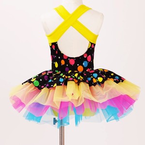 Vestido de Baile de Hada de las Flores para Niñas y Mujeres, Tutú de Ballet Amarillo de Tricot, Disfraz de Danza para Actuaciones Escénicas - Product Image 4