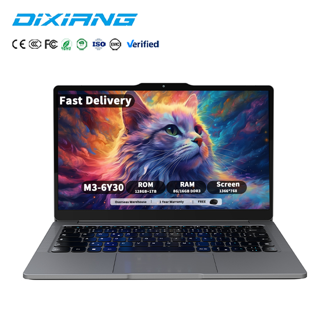 OEM/ODM Wholesale Brand New 14 Inch 6Y30 Touch Screen Win11 8GB/16GB DDR3 512GB SSD HD Personal Student Study Business Laptop