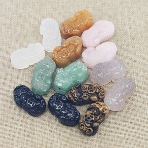 Vente en gros de <span class=keywords><strong>pierre</strong></span> de <span class=keywords><strong>jade</strong></span> naturelle de qualité AAA, cristal d'agate, <span class=keywords><strong>pierre</strong></span> précieuse semi-précieuse, breloque Fengshui Lucky Pixiu pour bracelet, bricolage - Product Image 1