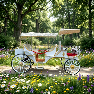 2026 Carrosse de tourisme électrique de luxe royal européen à deux rangées pour 6 personnes, zéro émission, pour mariages et tourisme - Product Image 1