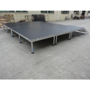 Escenario móvil con iluminación para conciertos al aire libre, escenario ajustable de aluminio - Product Image 4