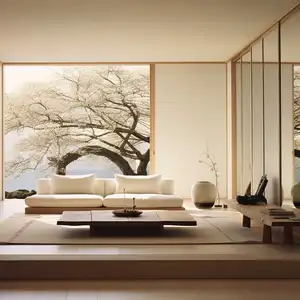 Sanhai phong cách Nhật bản thiết kế nội thất 3D Rendering biệt thự nhà không gian nhà bào bản vẽ xây dựng tầng kế hoạch dịch vụ - Product Image 1