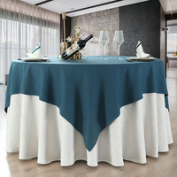 Linge de table rond Double couche 2023 Polyester, vente en gros, 100%