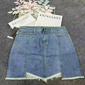 Celana Pendek Model FYK101 Ukuran <span class=keywords><strong>M</strong></span>-2XL Harga 2,35 Dolar Gaya Terbaru Jeans Wanita Rok Pensil Denim untuk Wanita - Product Image 6