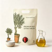 Pochette souple à bec verseur pour huile d'olive, personnalisable, de qualité alimentaire, anti-fuite, réutilisable pour l'emballage de liquides