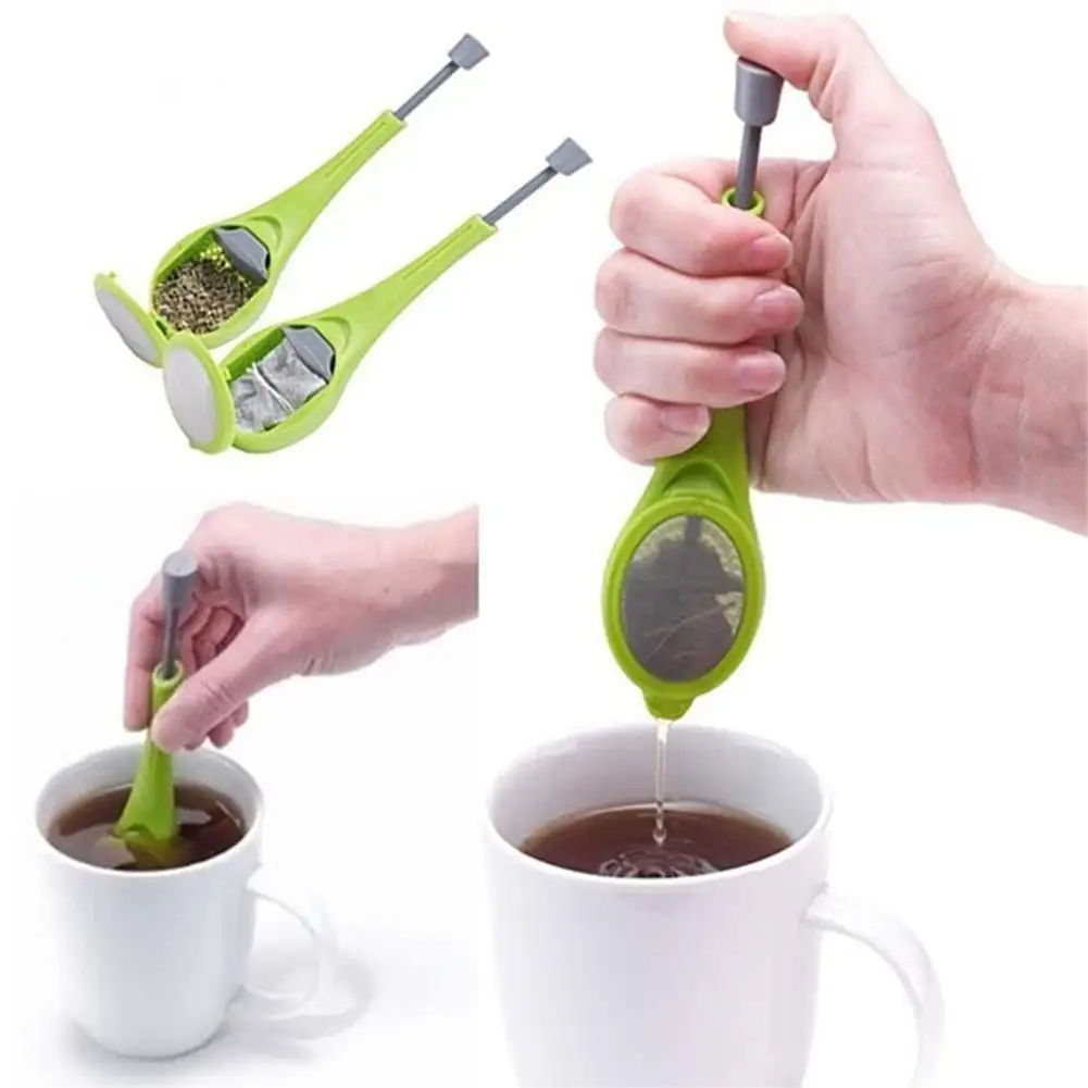 Yeniden silikon çay demlik gevşek yaprak süzgeç filtre girdap dik karıştırma basın