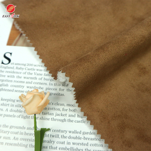 Personalizzazione vendita calda all'ingrosso in pile di poliestere sherpa bonded knit <span class=keywords><strong>faux</strong></span> suede tessuti per cappotto invernale - Product Image 3