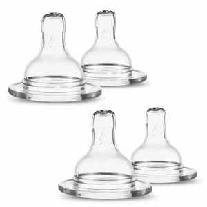 Bouteille d'alimentation pour bébé sans BPA, sans PVC, écologique, non toxique, réutilisable, à col large, en silicone, type arc, sans poignée, 0-12 mois - Product Image 3
