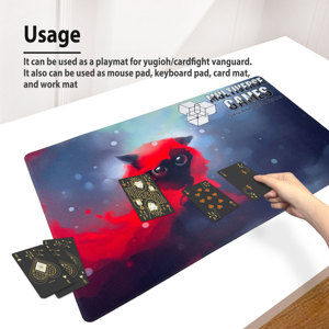 <span class=keywords><strong>Tapis</strong></span> <span class=keywords><strong>de</strong></span> <span class=keywords><strong>jeu</strong></span> personnalisé <span class=keywords><strong>de</strong></span> qualité supérieure, 24x14 pouces, impression par transfert thermique, base en caoutchouc antidérapante, pour poker, jeux <span class=keywords><strong>de</strong></span> <span class=keywords><strong>cartes</strong></span>, table - Product Image 3