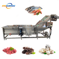 Middelgrote ultrasone ozonwasmachine met paddenstoelvormige belletjes voor het wassen van groenten en fruit