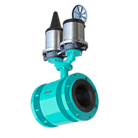 Alat Ukur Aliran Elektromagnetik Sensor Ganda Akurasi Tinggi Pembacaan Jarak Jauh Nirkabel OEM Dapat Disesuaikan Flowmeter Magnetik