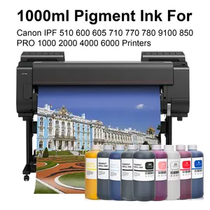 PFI-701 701 toplu dolum su geçirmez Pigment Canon için mürekkep prograprograf iPF8000 iPF8100 iPF9000 iPF9100 iPF8000s iPF8010s iPF9000s