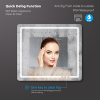 Miroir à Led intelligent avec écran tactile, vente en gros,
