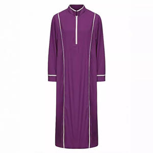 Camisetas Largas para Hombre, Manga Larga, Estilo Musulmán, Túnica Islámica para Hombre, Kaftan, Arabia Saudita, Corte Holgado, Informal, a la Moda - Product Image 5