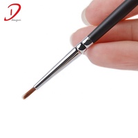 DM kuas rias eyeliner rambut sintetis dengan logo kustom