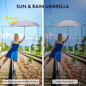 Impression personnalisée Mini <span class=keywords><strong>parapluie</strong></span> pour sac à main de voyage avec étui pour soleil <span class=keywords><strong>et</strong></span> pluie <span class=keywords><strong>Parapluie</strong></span> avec protection UV <span class=keywords><strong>Léger</strong></span> <span class=keywords><strong>et</strong></span> compact - Product Image 2