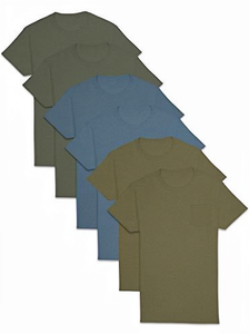Sous-<span class=keywords><strong>vêtements</strong></span> pour hommes <span class=keywords><strong>Fruit</strong></span> <span class=keywords><strong>of</strong></span> <span class=keywords><strong>the</strong></span> <span class=keywords><strong>Loom</strong></span> Vintage Blank Crew Tee, anti-transpiration et sans étiquette, grandes tailles (lot de 6) - Product Image 4