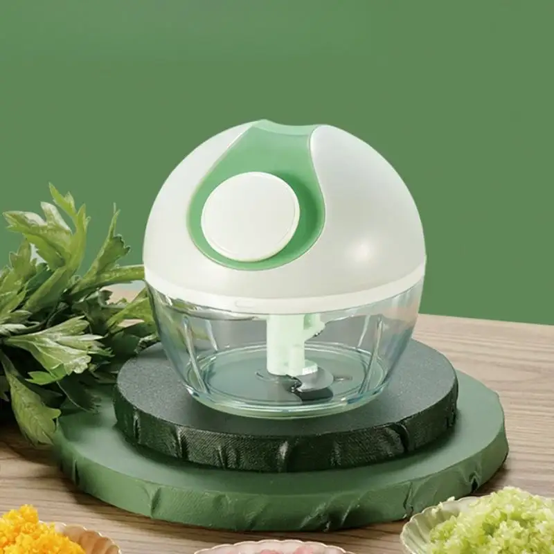 Hot Selling Keuken Gadgets Handleiding Pull Food Chopper Met 3 Messen Groentesnijder Ui Dicer Knoflook Groenterasp