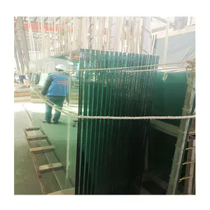 Full length clear laminated glass for building glass