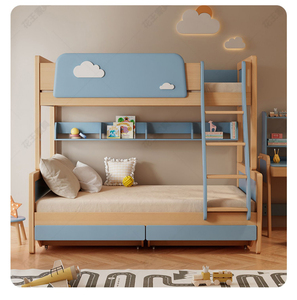 Cama elevada <span class=keywords><strong>de</strong></span> madera maciza con diseño <span class=keywords><strong>de</strong></span> cama <span class=keywords><strong>para</strong></span> niños 2025 con casa <span class=keywords><strong>de</strong></span> árbol vacía <span class=keywords><strong>para</strong></span> niños y niñas <span class=keywords><strong>para</strong></span> dormitorio escuela Hotel gimnasio uso - Product Image 3
