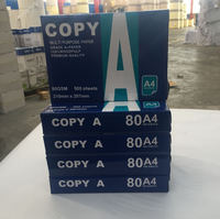 Papier OEM Papier A4 non couché Copier une feuille d'impression Papier A4 Ram 70gsm 75gsm 80 gsm 500 Feuilles 5 Jantes par carton