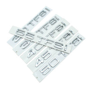 Autocollant de voiture avec logo <span class=keywords><strong>TFSI</strong></span> 30 35 40 45 50 <span class=keywords><strong>55</strong></span> pour Audi A3 A4 A6L A7, modification de cylindré<span class=keywords><strong>e</strong></span> et de transmission intégrale, accessoire décoratif - Product Image 4