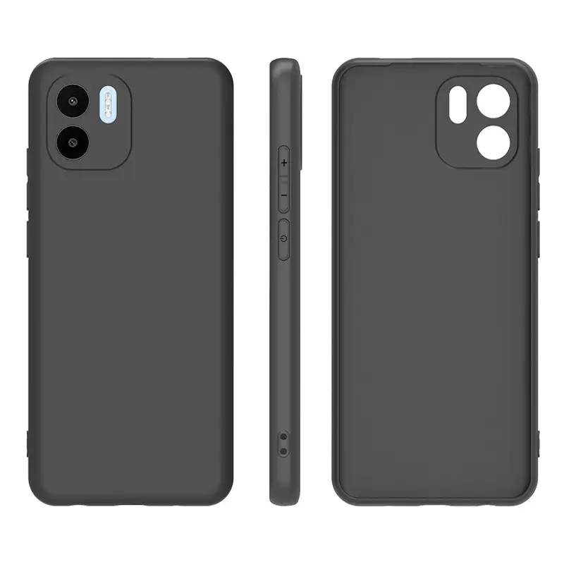 Black Matte TPU Phone Cover for Redmi A1 Plus 10A 10C with camera protector for Xiaomi 12T Pro Poco M5 4G Transparent Clear Case