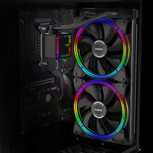 Bộ Tản Nhiệt Chất Lỏng <span class=keywords><strong>CPU</strong></span> ALSEYE AIO 280Mm, Quạt RGB Kép, Đồng Bộ Hóa Ánh Sáng RGB Cho AMD Ryzen/Intel 1151/2066 - Product Image 3
