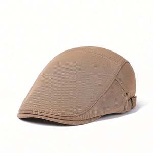 Béret de style anglais vintage unisexe, casquette plate Ivy pour adultes, hommes et femmes, look littéraire pour jeunes, idéal pour un usage décontracté ou en extérieur - Product Image 1