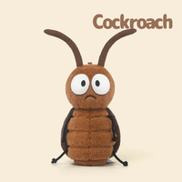 Série d'insectes Super doux en peluche cafard jouet mignon compagnons du coucher cadeaux d'anniversaire pour les bébés ODM personnalisable rempli PP coton